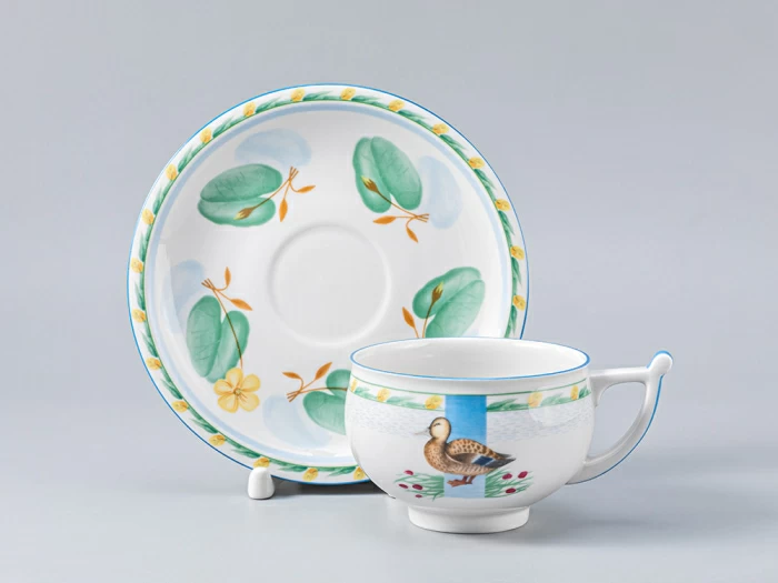 Сервиз чайный форма Кострома рисунок Уткина заводь, 6 персон 20 предметов, арт. 81.25448.00.1, 
