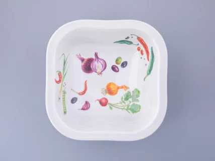 Салатник шестипорционный форма Молодежная квадратный рисунок Мамина Дача, арт. 80.48024.00.1, 
