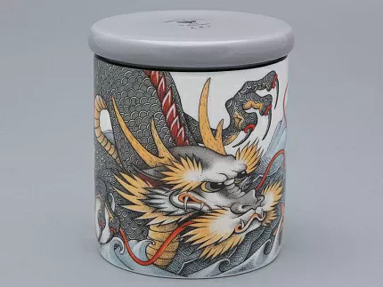 Подарочный набор Свеча рисунок TATTOO Dragon аромат Аква арт. 81.31628.00.1