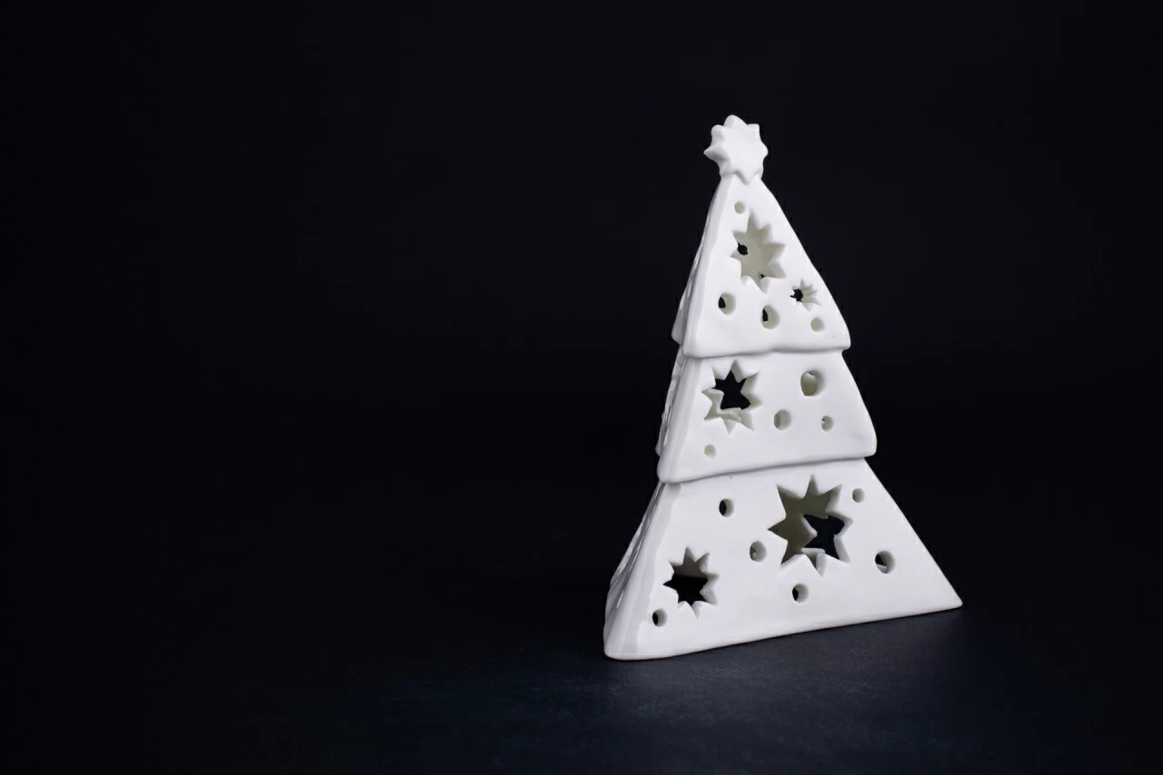 Подсвечник Елочка-звезда, Белая, арт 60.15235.00.1, 