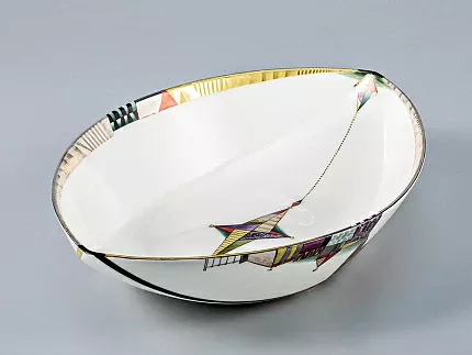 Сервиз чайный форма Ковчег рисунок Ладонь Невы, 4 персоны 12 предметов, арт. 81.15852.00.1