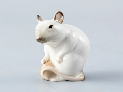 Скульптура форма Мышь с орехом рисунок Сиамская арт. 82.61112.00.1, 