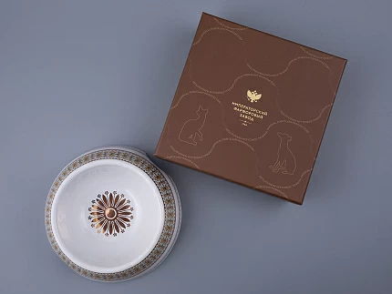 Миска для домашних животных в подарочной упаковке, рисунок Бельведер, арт 81.34253.00.1