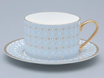 Чашка с блюдцем 250 мл форма Идиллия рисунок Азур 2 арт. 81.26829.00.1,  Чашка с блюдцем 250 мл форма Идиллия рисунок Азур 2 арт. 81.26829.00.1,