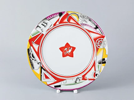 Тарелка декоративная 270 мм форма Европейская - 3 рисунок Инструменты по борту , арт. 80.97578.00.1