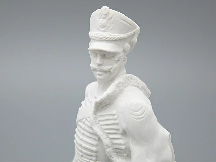 Скульптура Гусар эпохи АлександраI, в подарочной упаковке, рисунок Белый бисквит, арт 81.33423.00.1