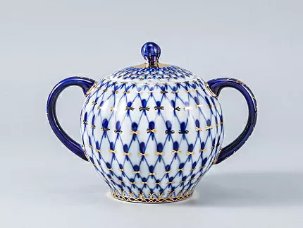 Сахарница Тюльпан Кобальтовая сетка арт. 80.00234.00.1