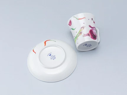 Бокал с блюдцем форма Ленинградский рисунок Мамина дача, арт. 81.34398.00.1