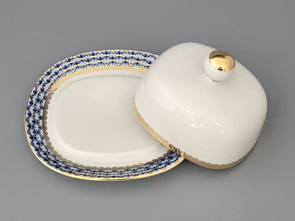 Масленка Прямоугольная Кобальтовая сетка арт. 80.09992.00.1