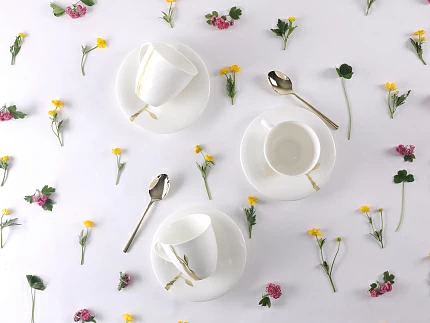 Сервиз чайный на 6 персон, 14 предметов, форма Оливия, рисунок Лидия, арт 81.31429.00.1