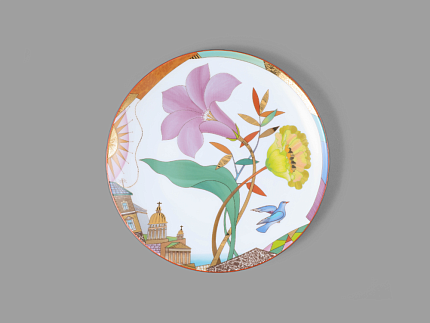 Декоративная тарелка 275 мм форма Эллипс рисунок Лиловый вечер арт. 80.83755.00.1 Декоративная тарелка 275 мм форма Эллипс рисунок Лиловый вечер арт. 80.83755.00.1