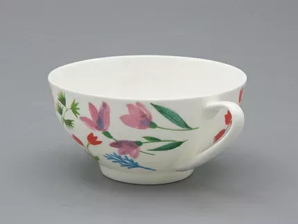 Чашка с блюдцем чайная форма Купольная рисунок Primavera, арт. 81.34274.00.1