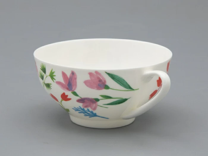 Чашка с блюдцем чайная форма Купольная рисунок Primavera, арт. 81.34274.00.1, 