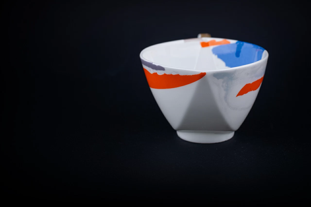 Чашка с блюдцем Белая ночь. Палитра, на форме Ковчег, арт. 61.21017.00.1, 