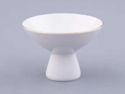 Ваза для мороженого форма Молодежная рисунок Золотая лента арт. 80.04729.00.1