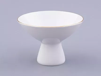 Ваза для мороженого форма Молодежная рисунок Золотая лента арт. 80.04729.00.1