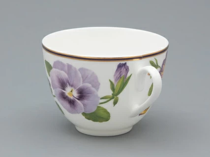 Чашка с блюдцем чайная форма Весенняя 2 рисунок Виола 2, арт. 81.34139.00.1, 