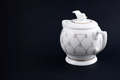 Сливочник 260 мл., форма Жемчужина, рисунок жемчуг арт 60.10817.00.1