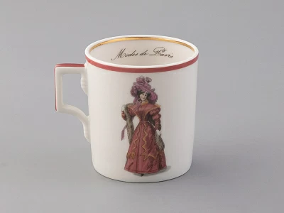 Чашка с блюдцем чайная 220 мл форма Гербовая рисунок Modes de Paris 1827 арт. 81.25413.00.1 Чашка с блюдцем чайная 220 мл форма Гербовая рисунок Modes de Paris 1827 арт. 81.25413.00.1