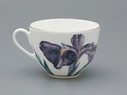 Чашка с блюдцем L’Art des Fleurs в подарочной упаковке, форма Весенняя 2, рисунок Аметистовое пламя, арт 81.33403.00.1 Чашка с блюдцем L’Art des Fleurs в подарочной упаковке, форма Весенняя 2, рисунок Аметистовое пламя, арт 81.33403.00.1