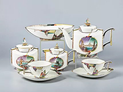 Сервиз чайный Ковчег Ладонь Невы, 2 персоны 8 предметов, арт. 81.20910.00.1