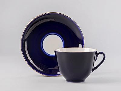 Чашка с блюдцем чайная 250 мл форма Весенняя рисунок Ночка арт. 81.11155.00.1