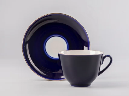 Чашка с блюдцем чайная 250 мл форма Весенняя рисунок Ночка арт. 81.11155.00.1, 