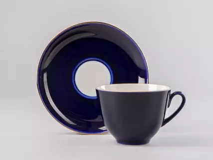 Чашка с блюдцем чайная 250 мл форма Весенняя рисунок Ночка арт. 81.11155.00.1, 