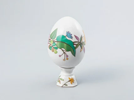 Яйцо пасхальное на подставке 132 мм рисунок Пестрый венок арт. 80.80976.00.1, 