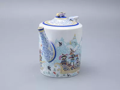 Сервиз чайный форма Гербовая рисунок Зимние забавы, 4 персоны 10 предметов арт. 81.20899.00.1