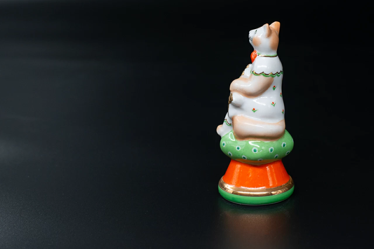 Скульптура Кошка Маша с рыбкой, арт 62.12742.00.5, 