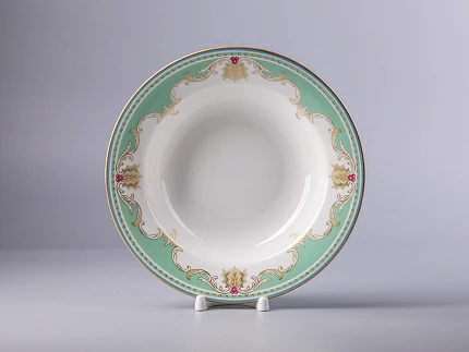 Тарелка глубокая 235 мм форма Стандартная рисунок Аквамарин арт. 80.42466.00.1