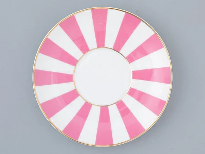 Чашка с блюдцем кофейная 180 мл форма Ландыш 2 рисунок Да и нет (светло-розовый с отводкой) арт. 81.23096.00.1