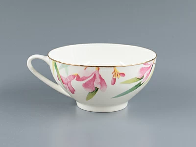 Чашка с блюдцем форма Купольная рисунок Акварель арт. 81.26635.00.1