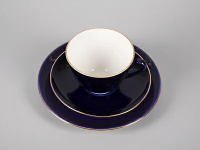 Трехпредметный комплект чайный 230 мл форма Весенняя рисунок Ночка арт. 81.11158.00.1