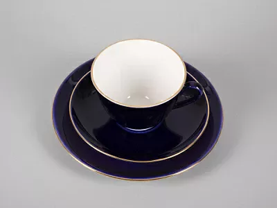 Трехпредметный комплект чайный 230 мл форма Весенняя рисунок Ночка арт. 81.11158.00.1