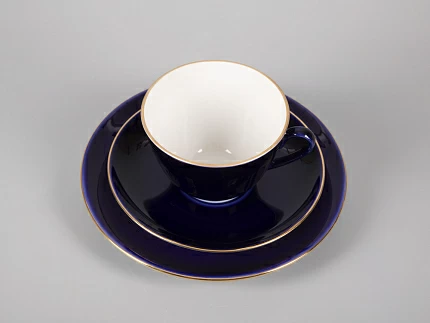 Трехпредметный комплект чайный 230 мл форма Весенняя рисунок Ночка арт. 81.11158.00.1