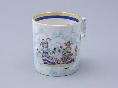 Сервиз чайный форма Гербовая рисунок Зимние забавы, 4 персоны 10 предметов арт. 81.20899.00.1