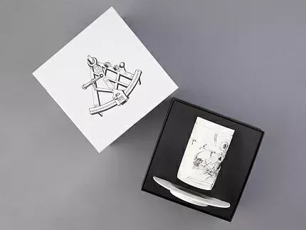 Бокал с крышкой в подарочной упаковке, форма Top. рисунок Путь на Север, арт. 81.32934.00.1