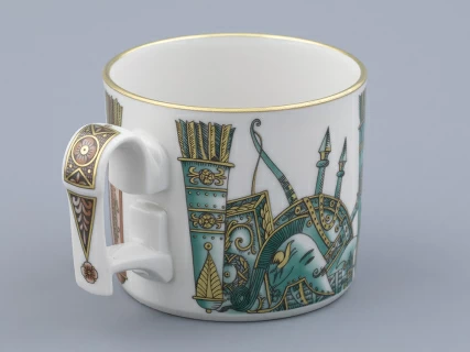 Чашка с блюдцем в подарочной упаковке, форма Охотничий, рисунок Триумф Victoria, арт. 81.32470.00.1,  Чашка с блюдцем в подарочной упаковке, форма Охотничий, рисунок Триумф Victoria, арт. 81.32470.00.1,