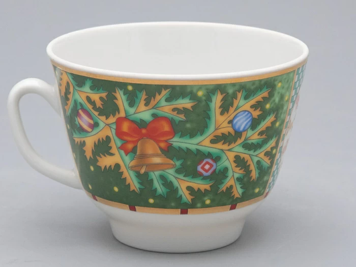 Чашка с блюдцем чайная 350 мл форма Подарочная рисунок Морозный январь арт. 81.31749.00.1, 