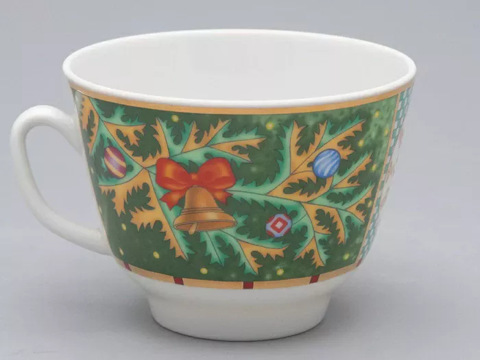 Чашка с блюдцем чайная 350 мл форма Подарочная рисунок Морозный январь арт. 81.31749.00.1, 