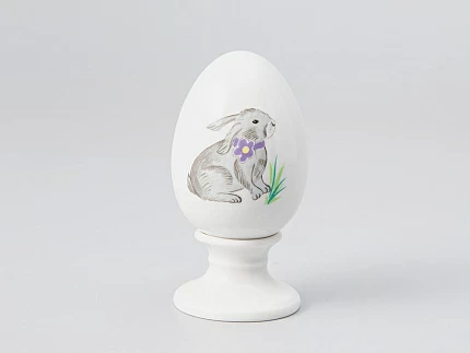 Яйцо пасхальное на подставке форма Нева рисунок Лапушка, арт. 80.98853.00.1 Яйцо пасхальное на подставке форма Нева рисунок Лапушка, арт. 80.98853.00.1