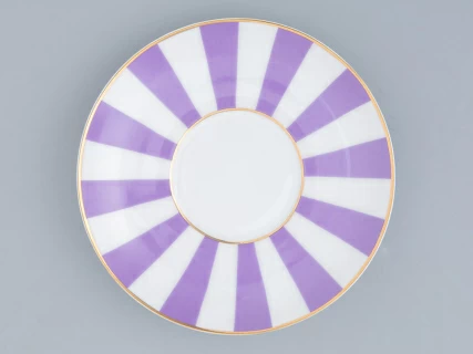 Чашка с блюдцем форма Ландыш рисунок Да и нет (с отв. фиолетовый) арт. 81.23056.00.1, 