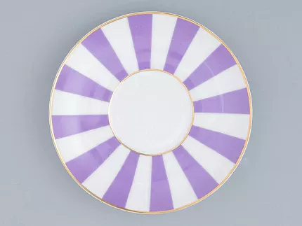 Чашка с блюдцем форма Ландыш рисунок Да и нет (с отв. фиолетовый) арт. 81.23056.00.1