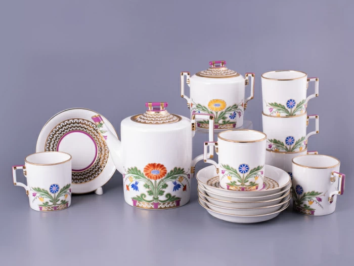 Сервиз чайный Гербовая Замоскворечье, 6 персон 14 предметов, арт. 81.23948.00.1, 