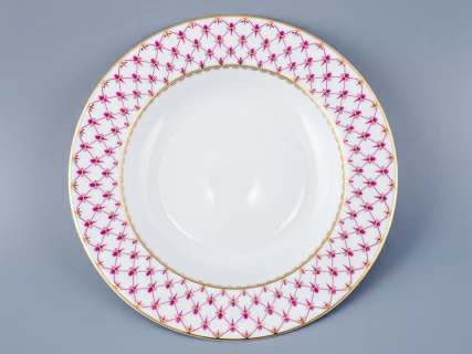 Тарелка глубокая 225 мм форма Европейская-2 рисунок Сетка-Блюз 2 арт. 80.85413.00.5, 