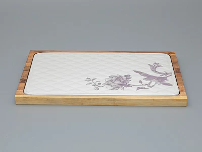 Доска сырная малого размера форма Стандартная, рисунок Monplaisir Violet в упаковке арт 42.00064.00.1