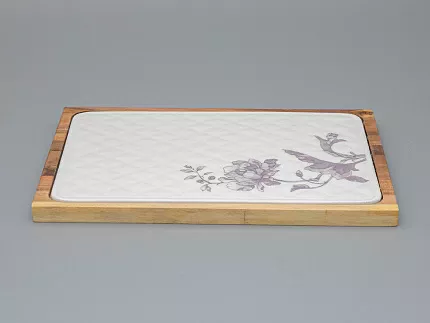 Доска сырная малого размера форма Стандартная, рисунок Monplaisir Violet в упаковке арт 42.00064.00.1