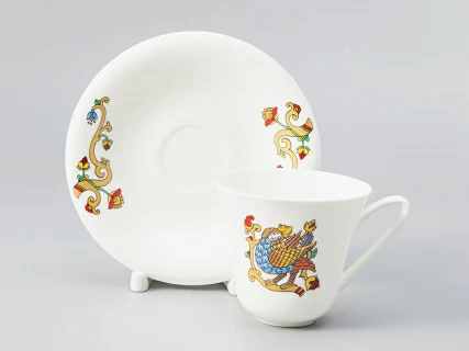 Сервиз чайный форма Сад рисунок Русские сказки, 6 персон 15 предметов, арт. 81.28417.00.1,  Сервиз чайный форма Сад рисунок Русские сказки, 6 персон 15 предметов, арт. 81.28417.00.1,